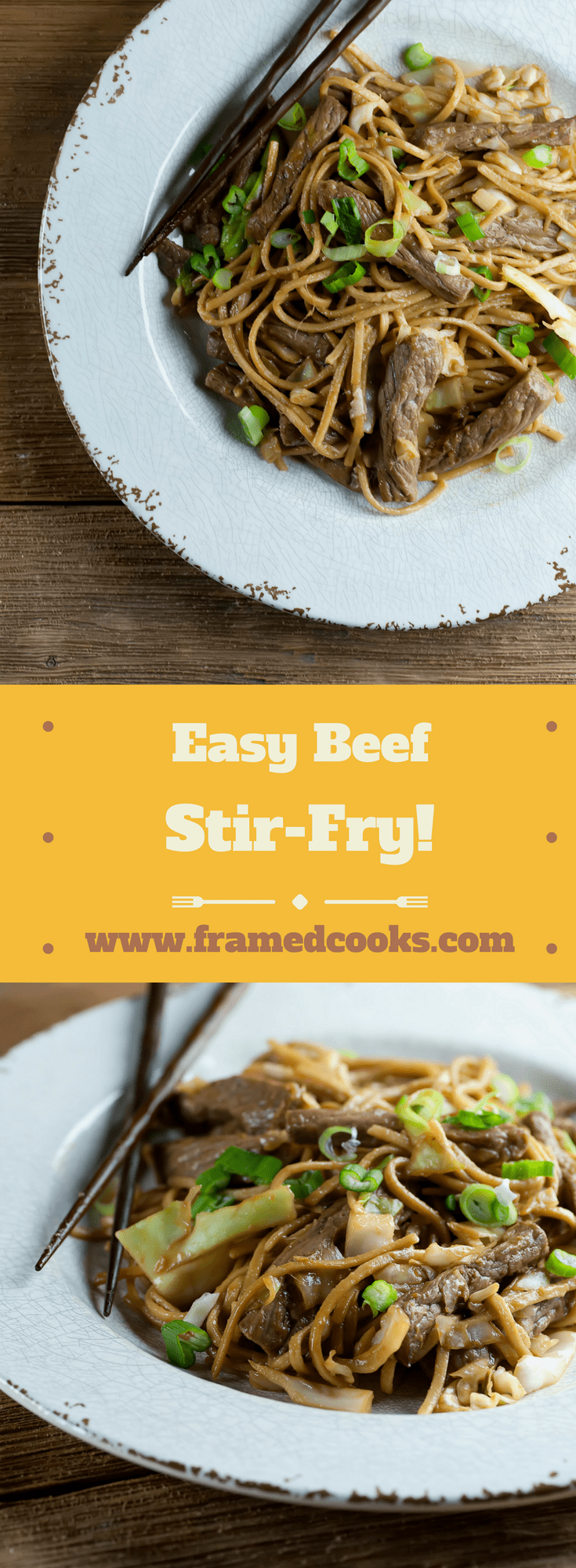 This recipe for easy beef stir-fry is light and quick and full of vegetables, and will make you forget all about that take-out menu at suppertime!