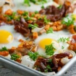 sheet pan bacon and eggs