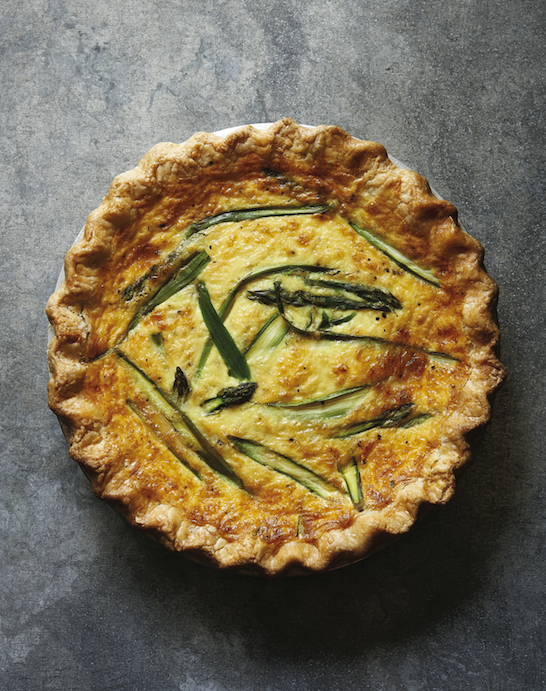 asparagus fontina quiche