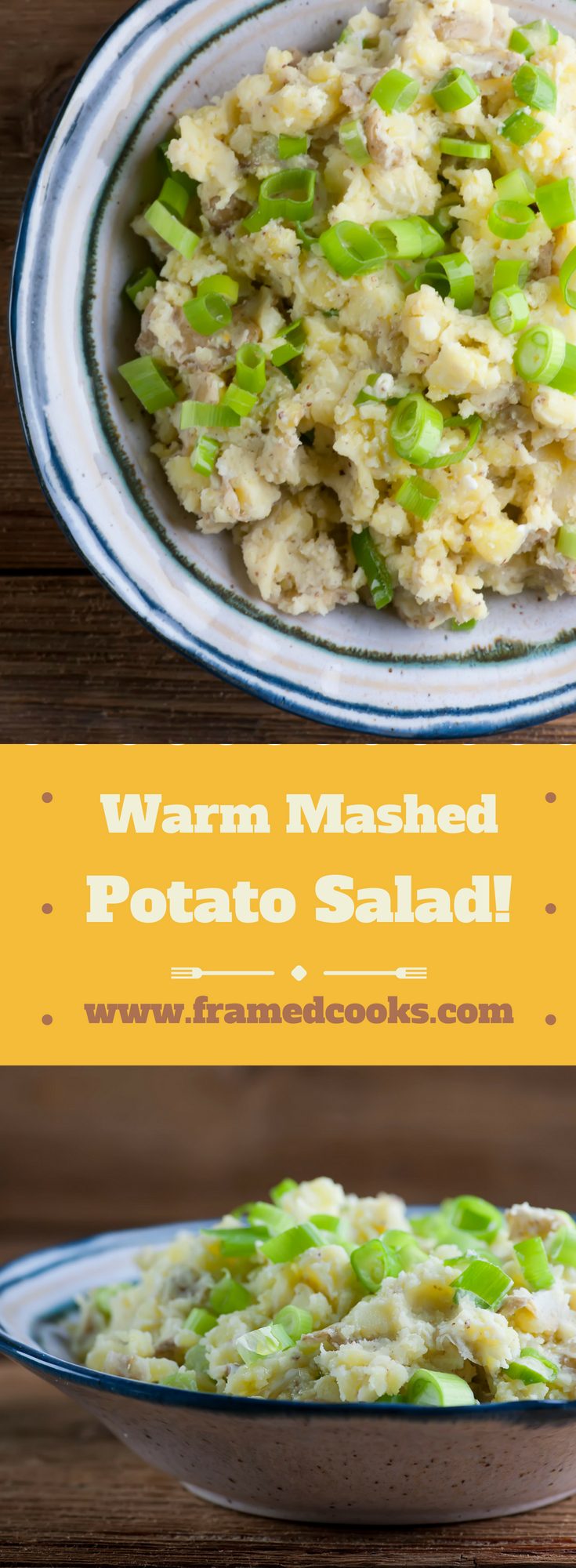 Warm mashed potato salad combines the tangy taste of classic potato salad with the comforting consistency of warm mashed potatoes. Meet your new favorite summer side dish!