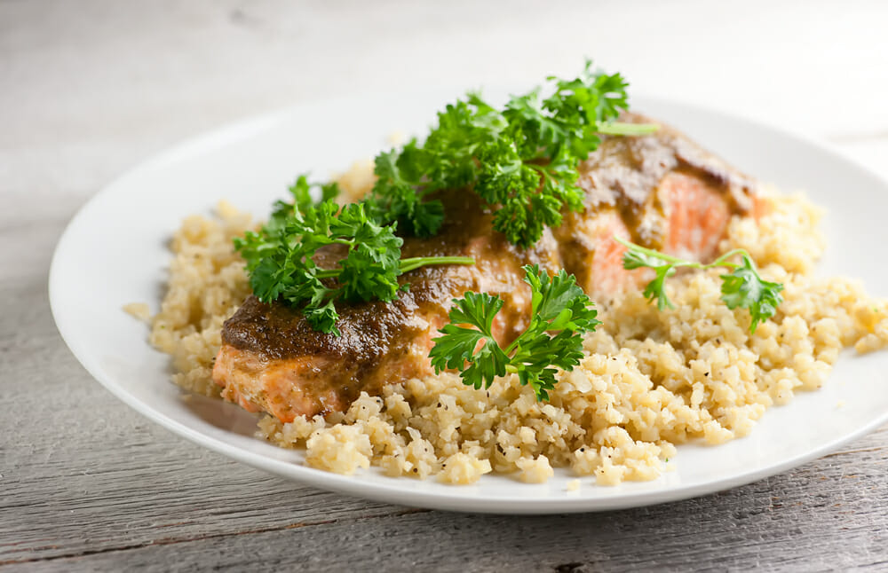 Roasted Pesto Salmon