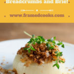 Baked sweet onions with breadcrumbs and Brie