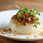 baked sweet onions with brie