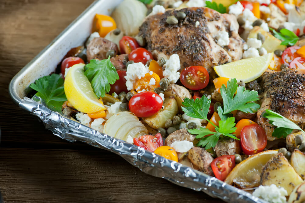Mediterranean Sheet Pan Chicken