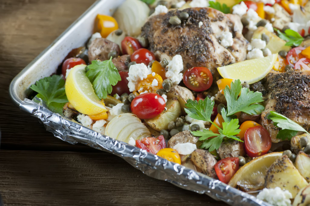 Mediterranean Sheet Pan Chicken