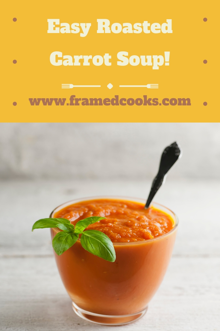 This easy roasted carrot soup recipe is a snap to make, and makes the perfect warm and cozy light lunch or supper for chilly fall evenings. Make a big batch!