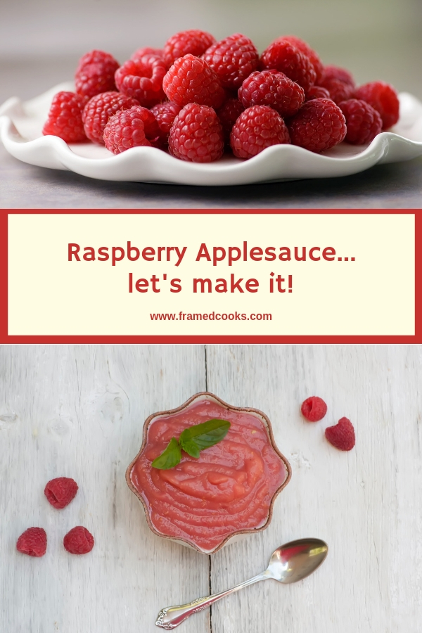 This easy raspberry applesauce recipe adds the sweet flavor of raspberry to homemade applesauce, with no sugar added. A delicious snack or dessert that the whole family will love!