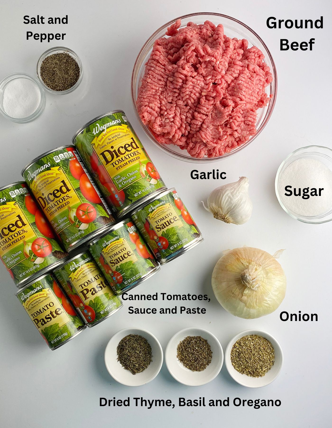 Slow Cooker Pasta ingredients.