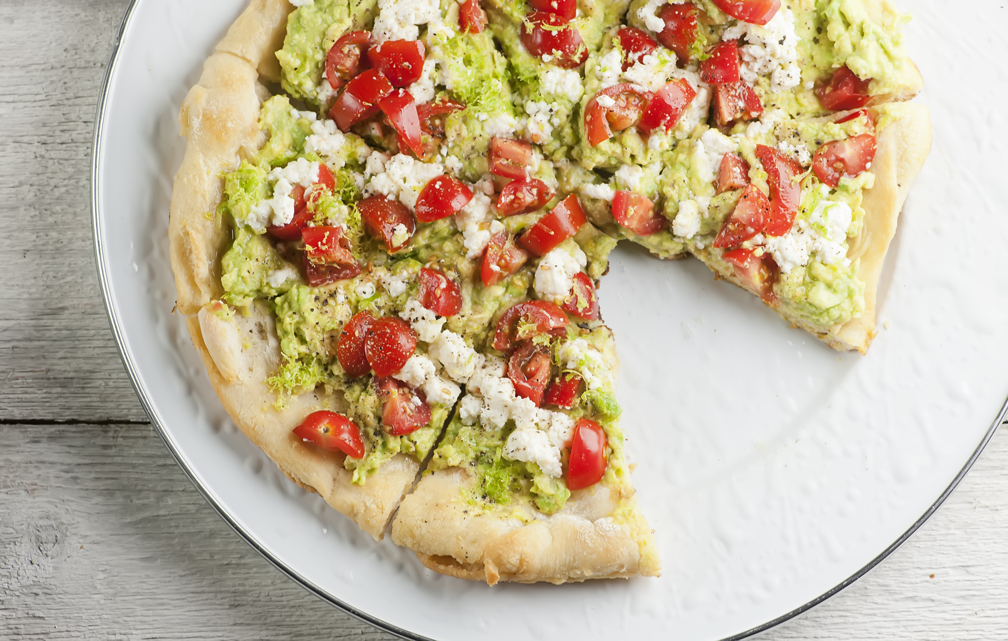 avocado toast pizza