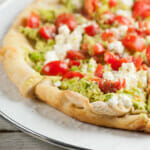 easy avocado toast pizza