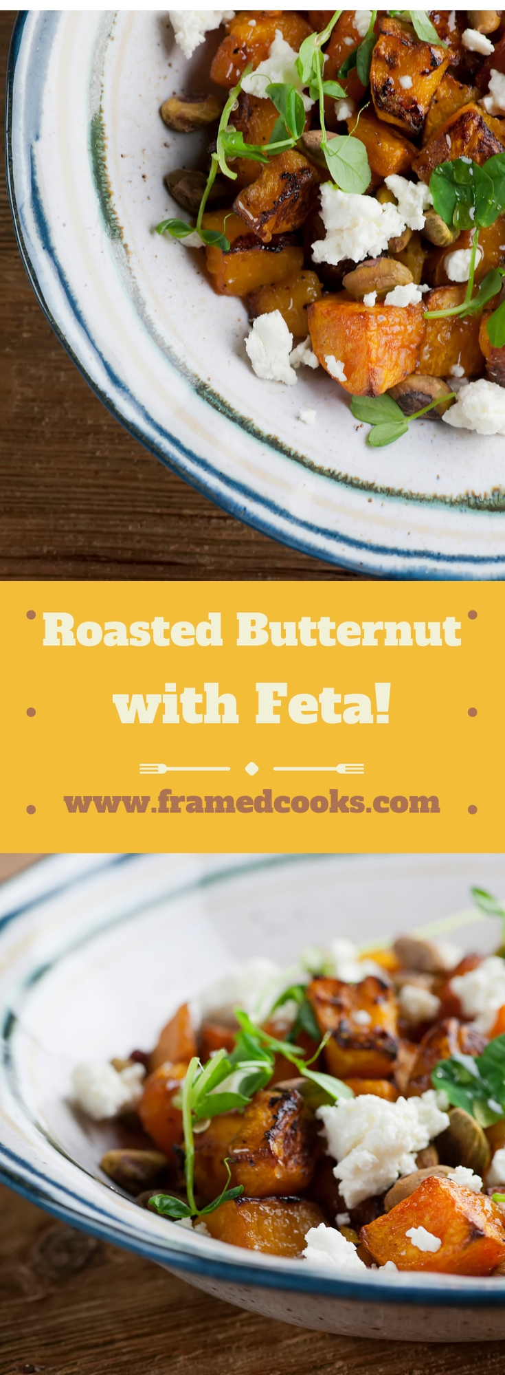 This easy recipe for roasted butternut squash with feta is perfect for your Thanksgiving table, or any time you want a flavorful veggie for supper!