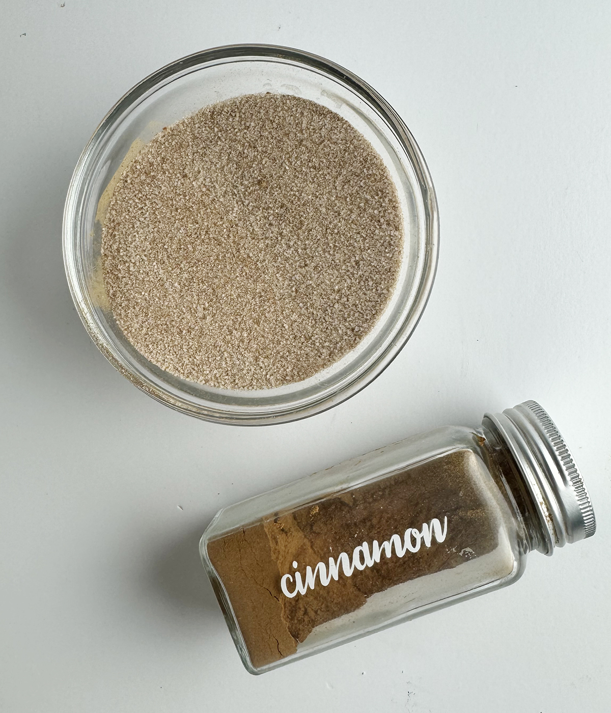 Cinnamon sugar in a bowl.