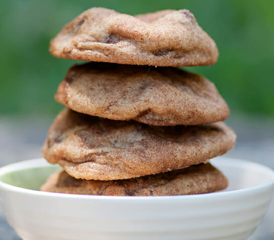 easy cinnamon sugar chocolate chip cookies