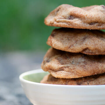 easy cinnamon sugar chocolate chip cookies