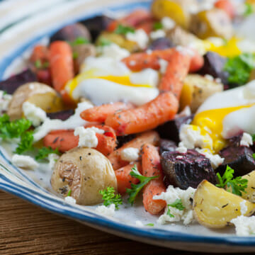 roasted vegetable egg salad