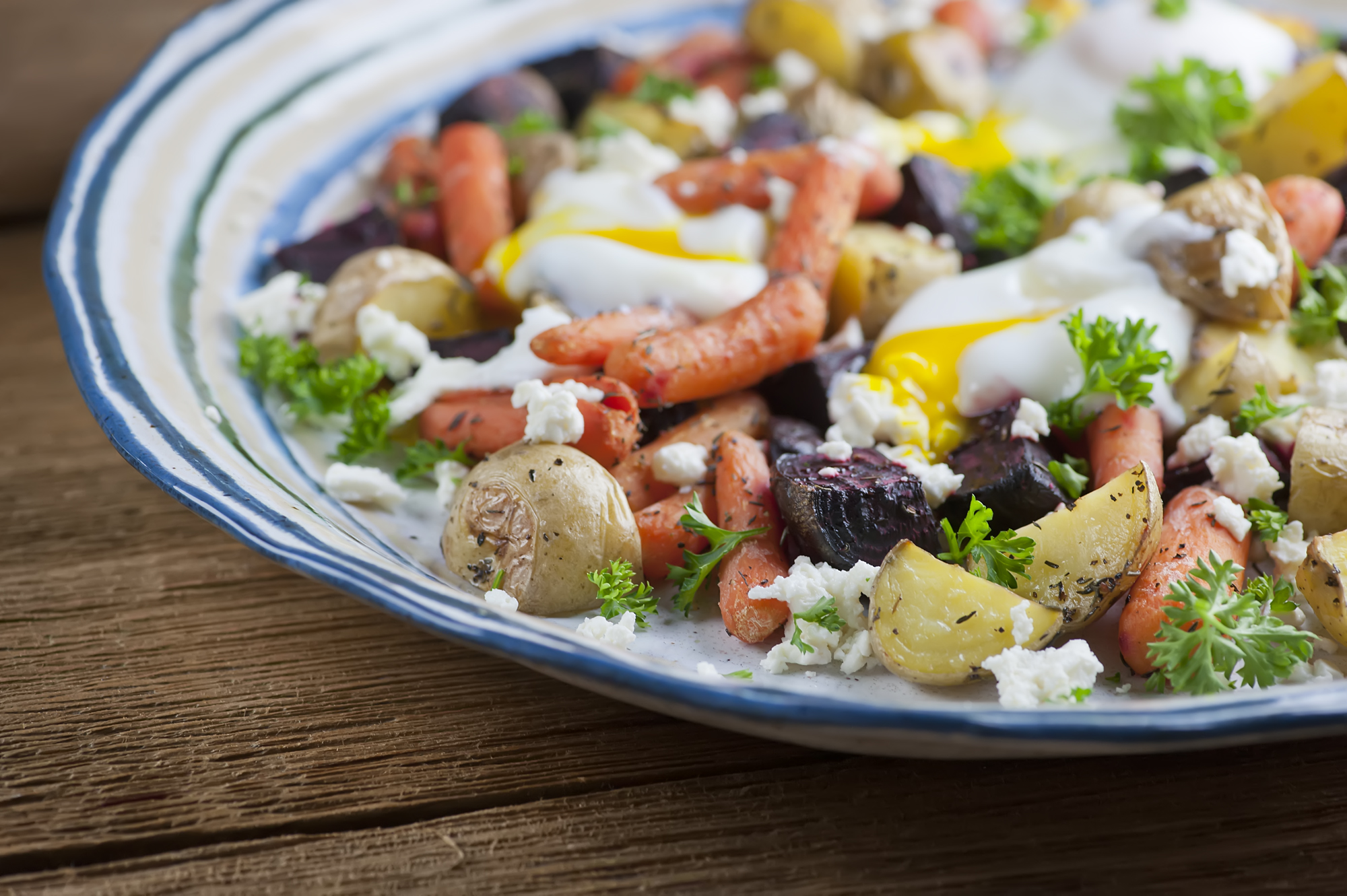 roasted vegetable egg salad