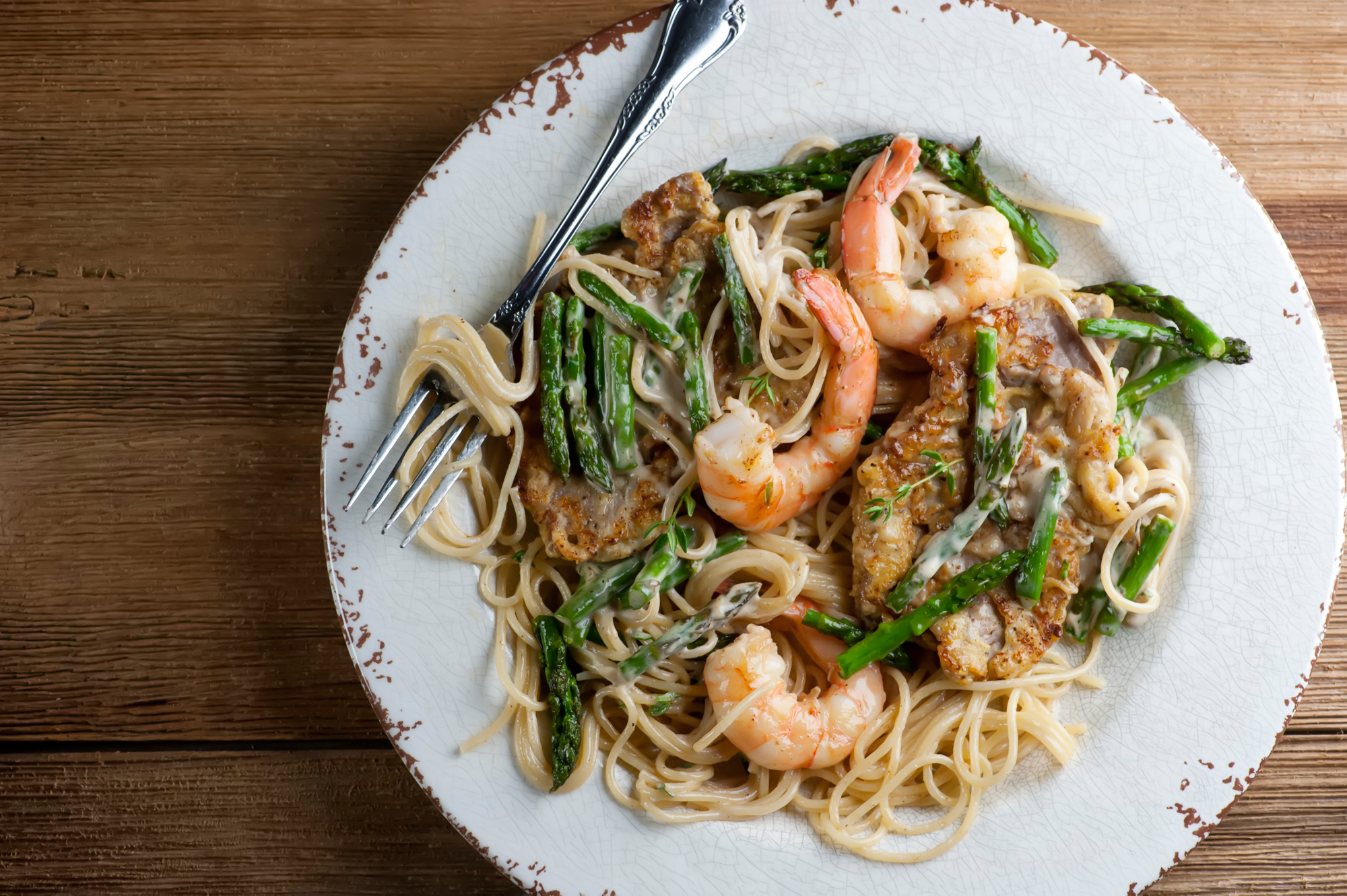 Creamy Shrimp and Veal Pasta