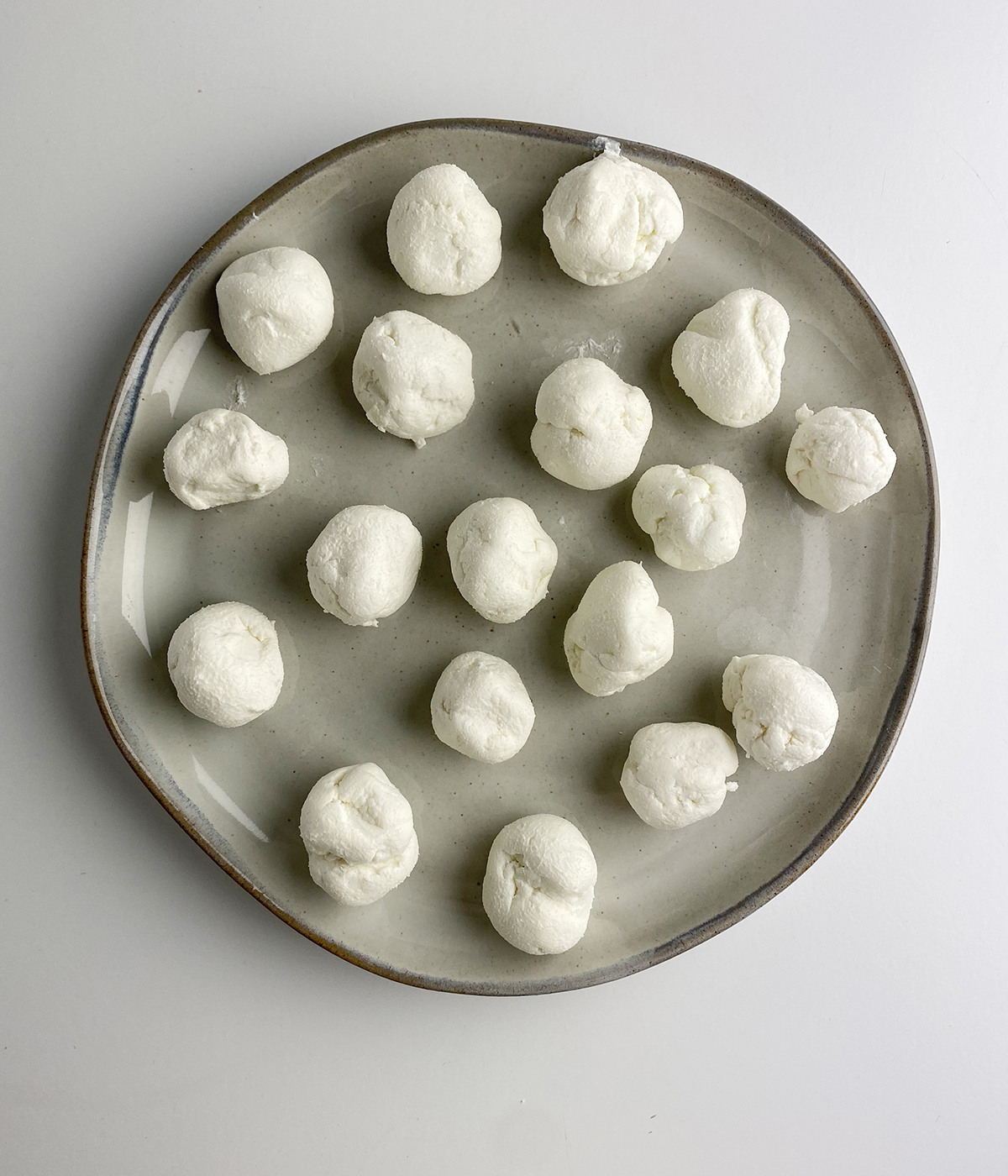 Rolled up goat cheese balls.