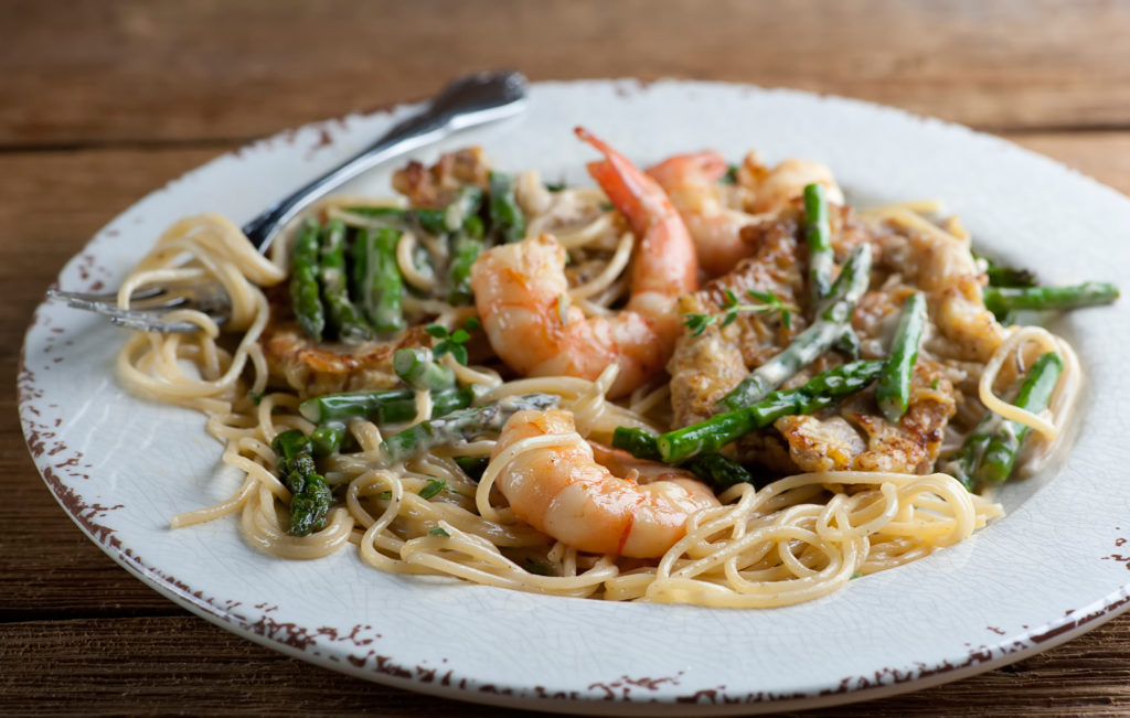 Creamy Shrimp and Veal Pasta