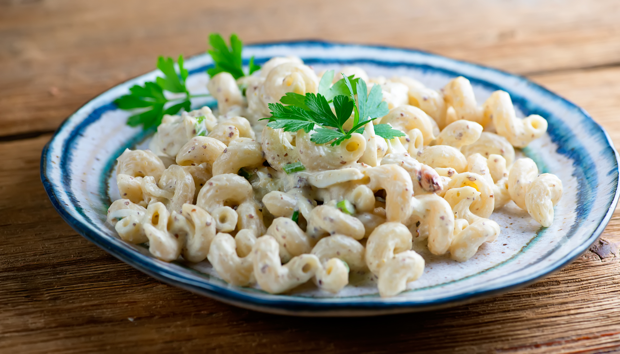 Creamy Mustard Crab Pasta - Framed Cooks