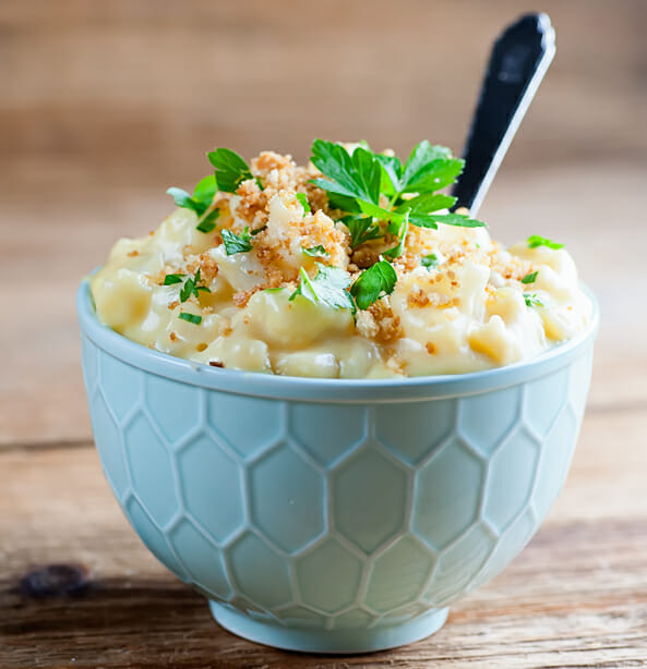 Easy Cauliflower macaroni and cheese