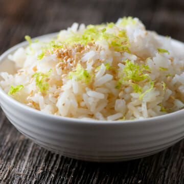 easy sesame lime rice