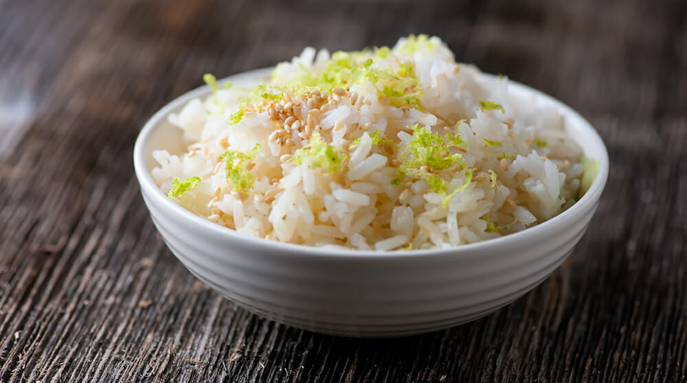easy sesame lime rice