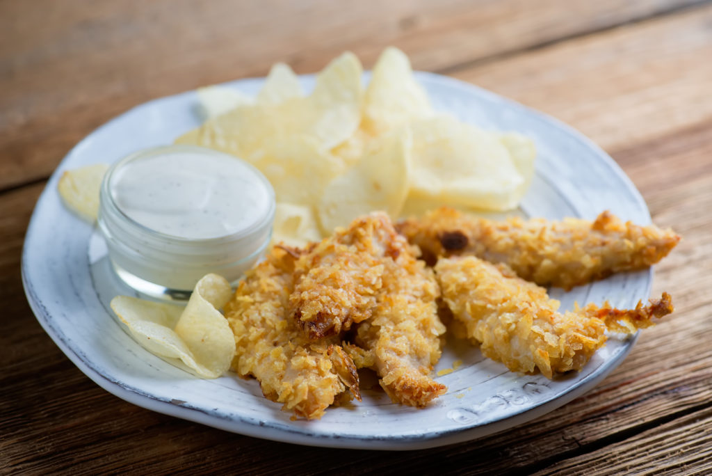 potato chip chicken fingers