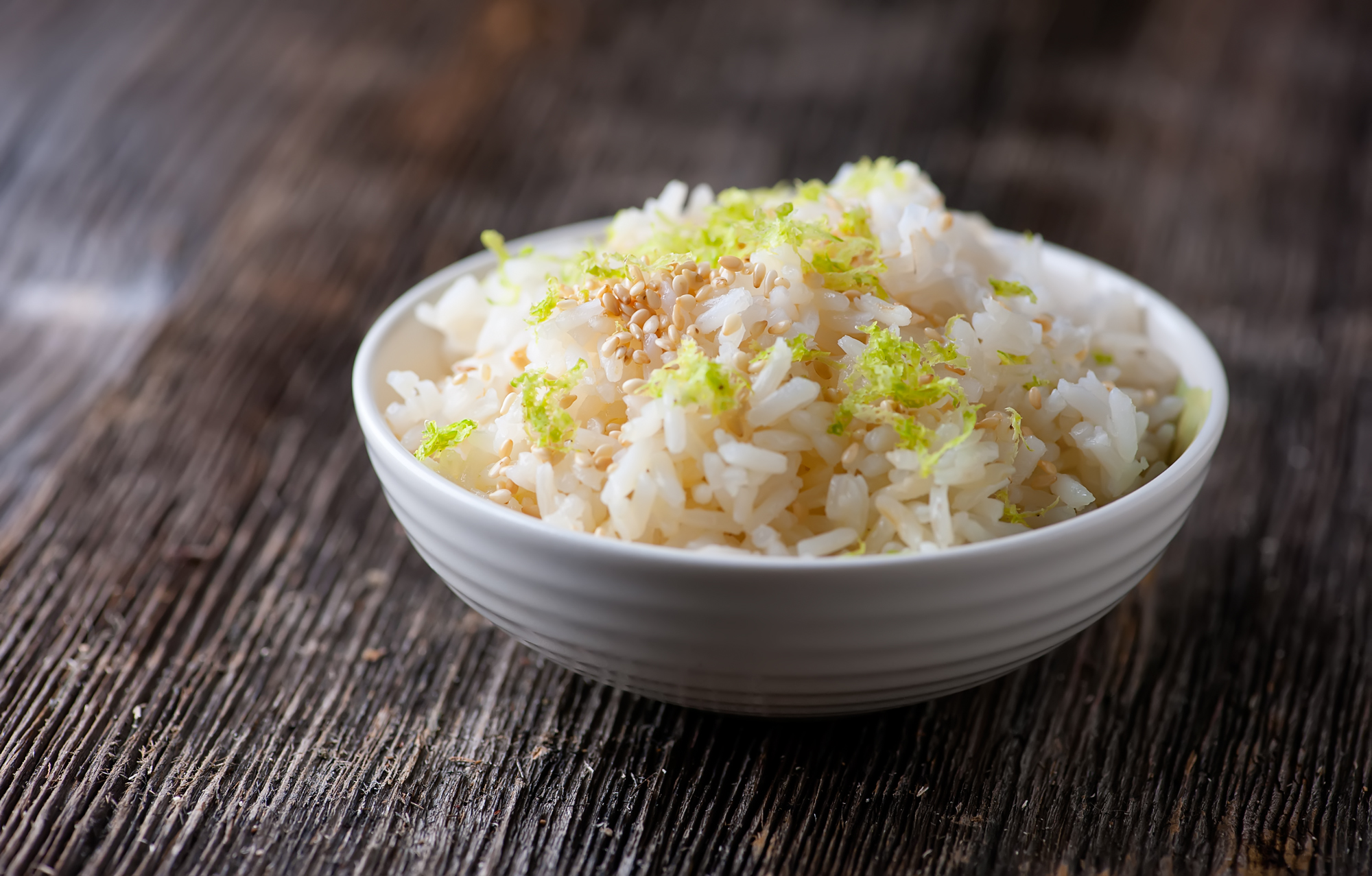 sesame lime rice