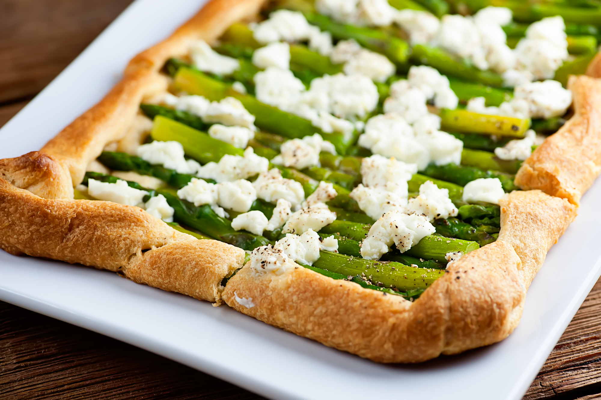 Asparagus Goat Cheese Tart Framed Cooks