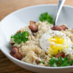 easy bacon and egg risotto