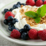 cannoli cream with fresh berries