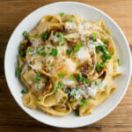 brown butter pasta with egg