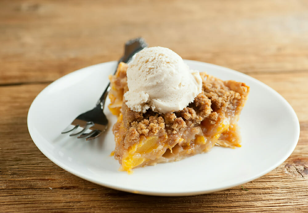 easy butterscotch peach pie