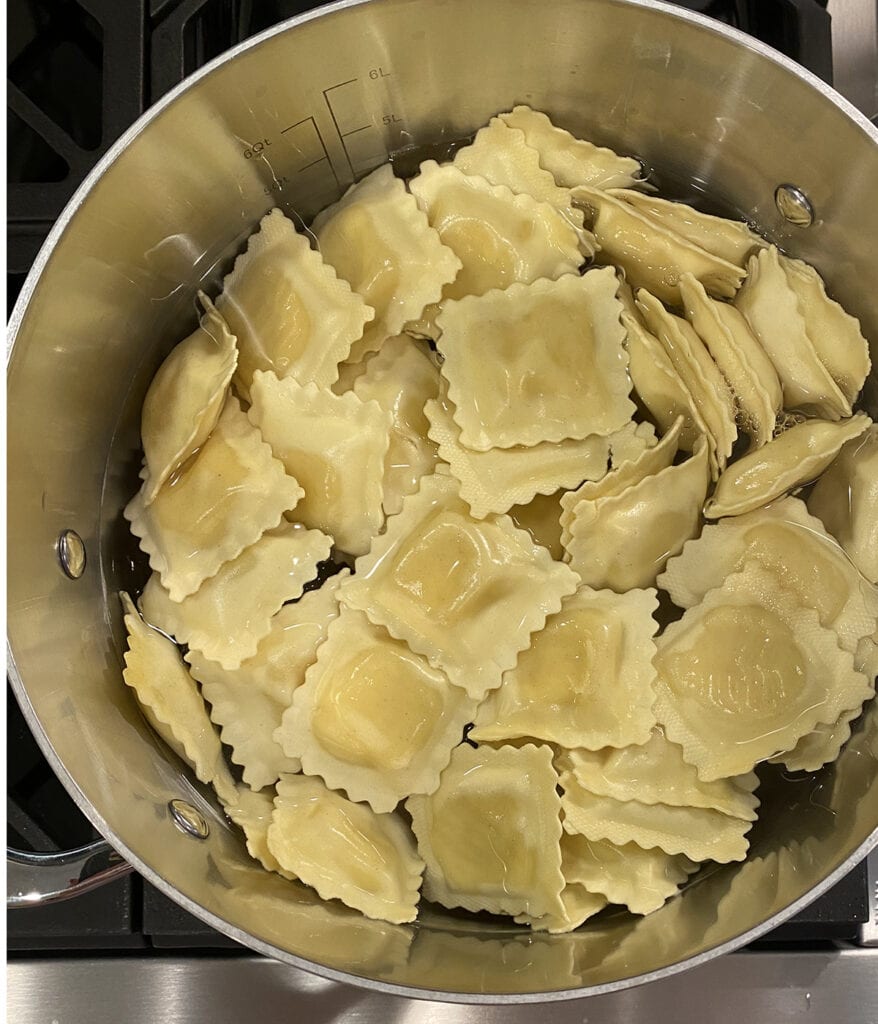 Ravioli with Tomato Sauce - Framed Cooks