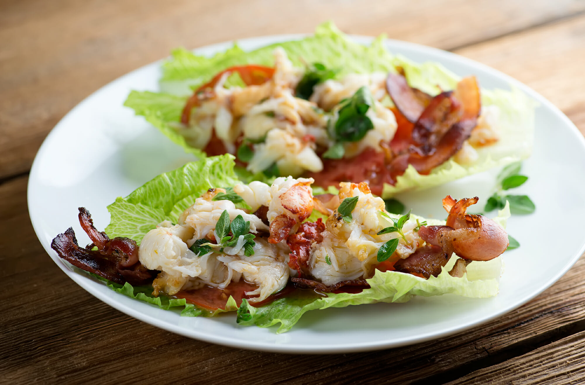 lobster bacon wraps