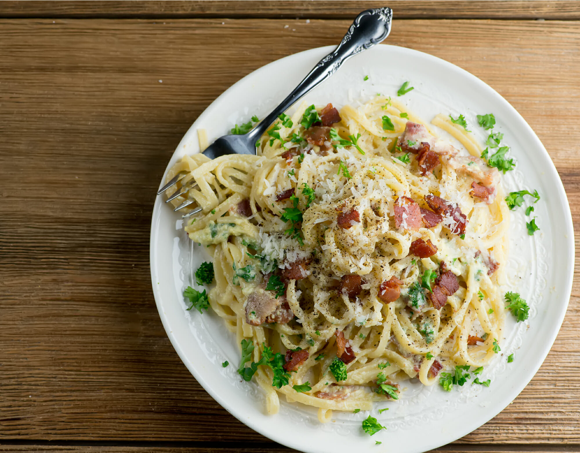 easy pasta carbonara