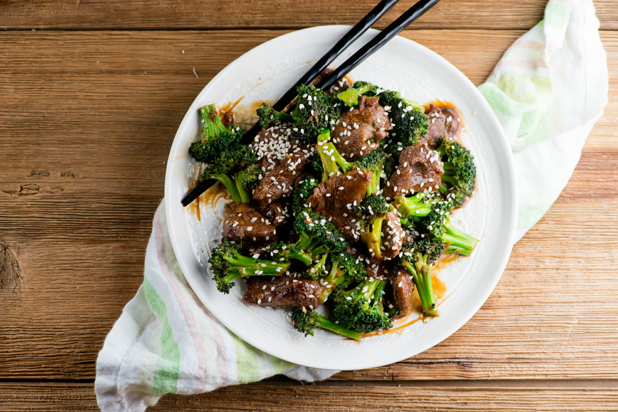 light recipe for beef with broccoli