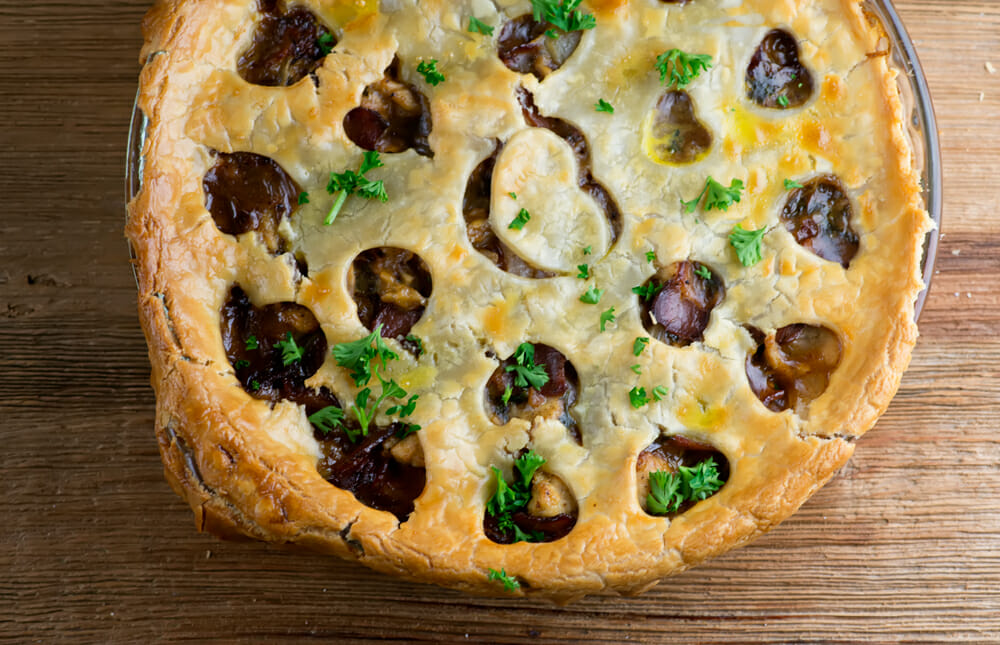 easy bacon chicken pot pie