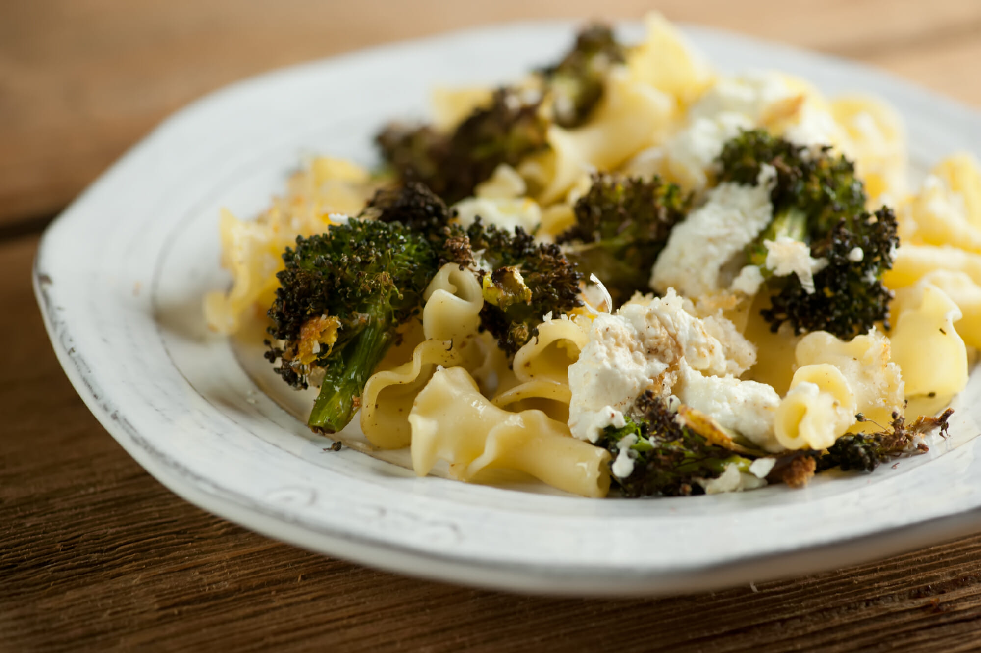 sheet pan broccoli ricotta pasta