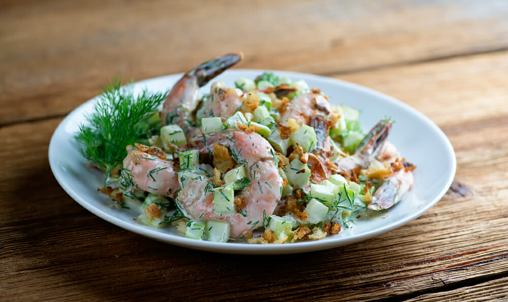 easy roasted shrimp salad recipe