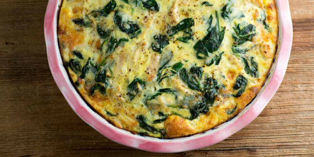 Chicken Spinach Frittata - Framed Cooks