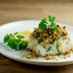 easy walnut crusted halibut