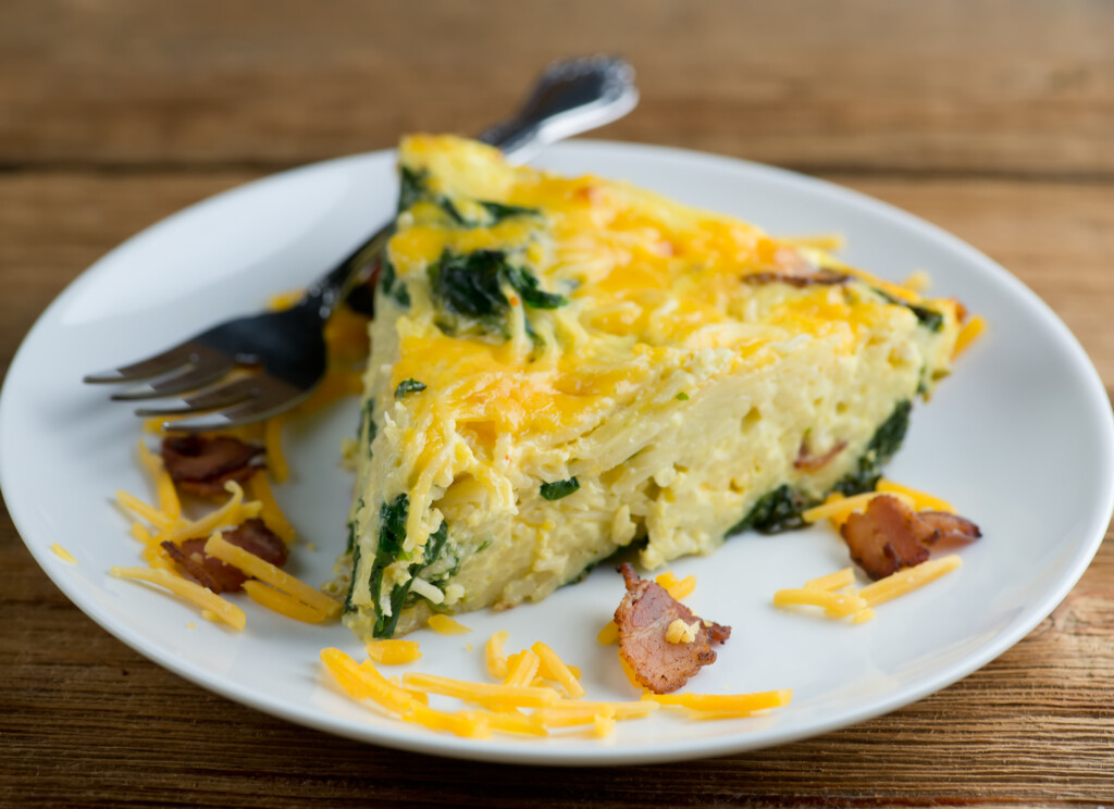 Cheesy Bacon Pasta Frittata