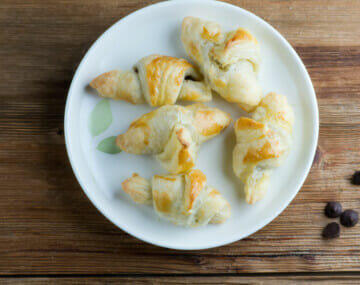 easy baby chocolate croissants