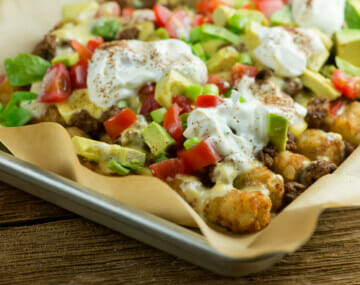 easy cheesy tater tot nachos