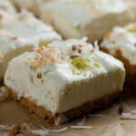 easy lime coconut cheesecake squares