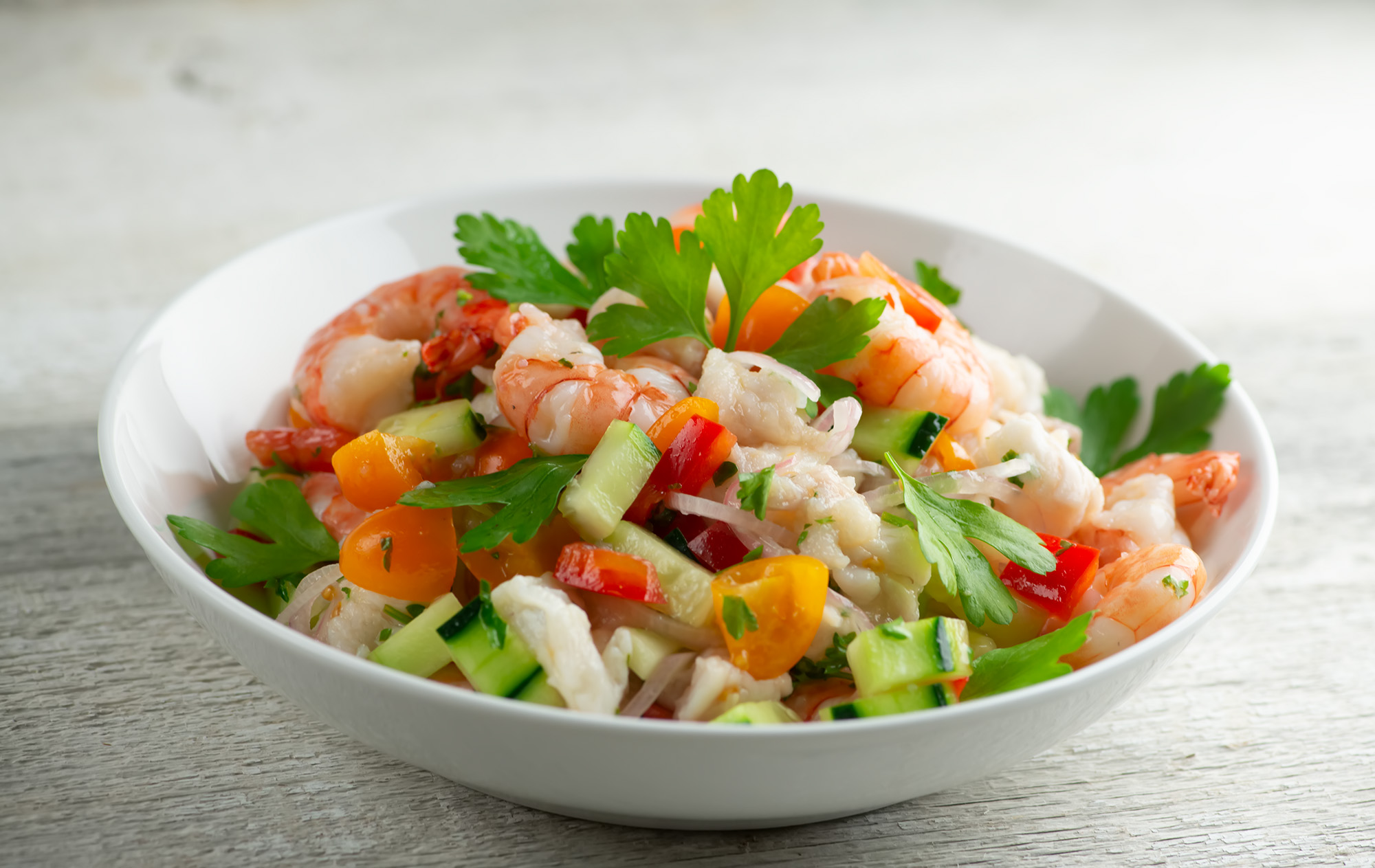 Easy Classic Seafood Ceviche Framed Cooks