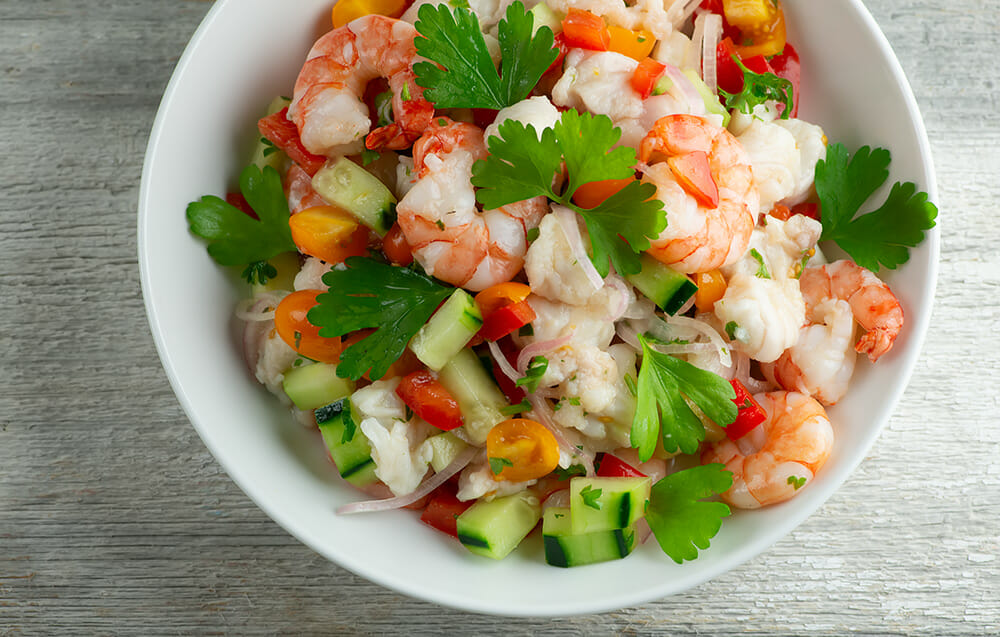 Easy Classic Seafood Ceviche Framed Cooks