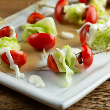 easy wedge salad bites